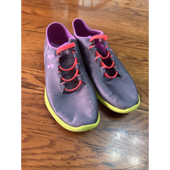Under Armour Womens Speedform Gray, Yellow Cross Trainer Shoes Sneakers 5.5 - Picture 1 of 7